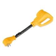 Camco Power Grip Dogbone RV Electrical Adapter - 125 Volts, 1875 Watts - 12-inches, Yellow (55168)