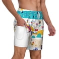 thumbnail image 3 of Goofa Funny Farm Printed Men's Swim Trunks Board Shorts Quick Dry Mens Swimming Trunks with Compression Liner,Breathable Fit Hawaii Beach Shorts-X-Large, 3 of 9
