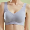 thumbnail image 3 of Kureaily Women's Summer Comfort Sports Fitness Gathering Traceless Latex Large Back Bra Comfort Push Up Bras, 3 of 5