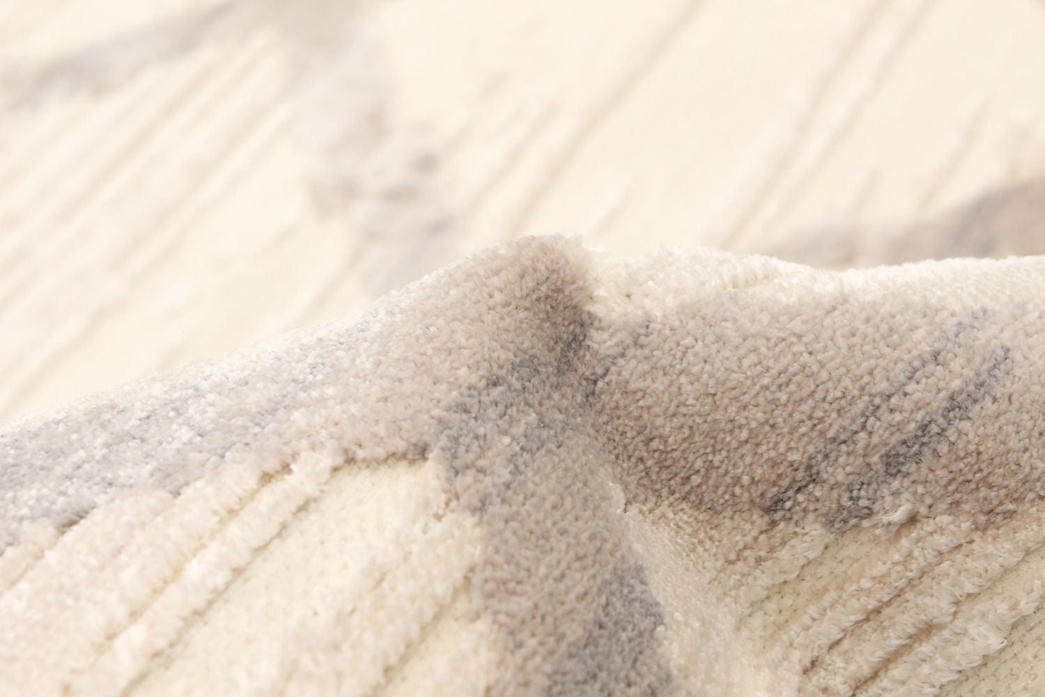 ECARPET Area Rug for Living Room and Dining Room Kasbah Ivory 6'3" x 9'6"