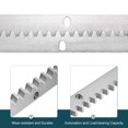 thumbnail image 4 of Uxcell Steel Gear Rack, 2 Pack Total 6.6 ft Heavy Duty Reinforced Racks with Mounting Hardware Straight Gear, 4 of 8