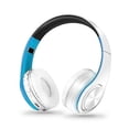 thumbnail image 2 of Auriculares Bluetooth sobre la oreja auriculares inalámbricos estéreo orejeras de cuero suave micrófono incorporado para PC/teléfonos móviles/tv, 2 of 2