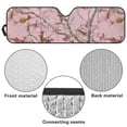 thumbnail image 6 of Yuyamidu Camo Hunting Windshield Sun Shade for Jeep Wrangler JL 2/4 Door, Pink Branch Front Window Sun Sunshade Windshield for 2024 2025 Jeep Wrangler 4XE, Car Sun Visor Blocks for UV and Heat, 6 of 7