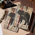 thumbnail image 5 of Spiral Journal Notebook,50 Sheets A5 College Ruled Notebook/Journal 2 Pcs for School Office Home - Wall Art Print of Old Newspaper With The Silhouette of Bear, 5 of 7