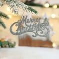 thumbnail image 5 of Merry Christmas Hanging Sign, Glitter Alphabet Decor for Xmas Tree Wreath Fireplace Mantle Decoration(Silver), 5 of 6