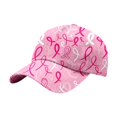 thumbnail image 4 of bravefron Cancer Awareness Gift Cap Washed Distressed Trendy Design Adjustable Baseball Hat for Women Men Friends Family Breathable Lightweight Durable Awareness Cap, 4 of 4