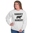 thumbnail image 2 of Unicorns Crewneck Sweat Shirts Sweatshirts Hangry Hungry Hippos Save Chubby, 2 of 6