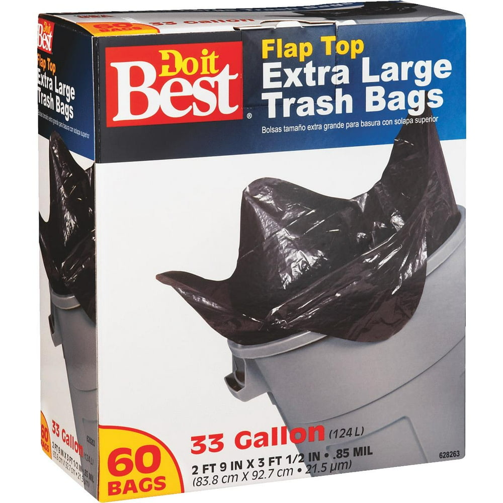 Presto Products 60ct 33 Gallon Trash Bag 628263