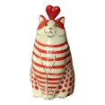 thumbnail image 3 of (2-Pack) Rinsvye Resin Crafts Polka Dot Modern Flower Pot with Stand Cat Vase for Cat Variety Pack 4 5 6 Lovers Small Flower for Crafts Ceramic Flower Outdoor Set Flower for Outside, 3 of 8