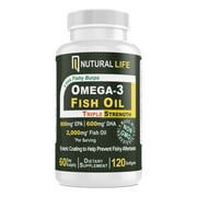 Nutural Life Omega-3 Fish Oil - 120 Count (Pack of 1)