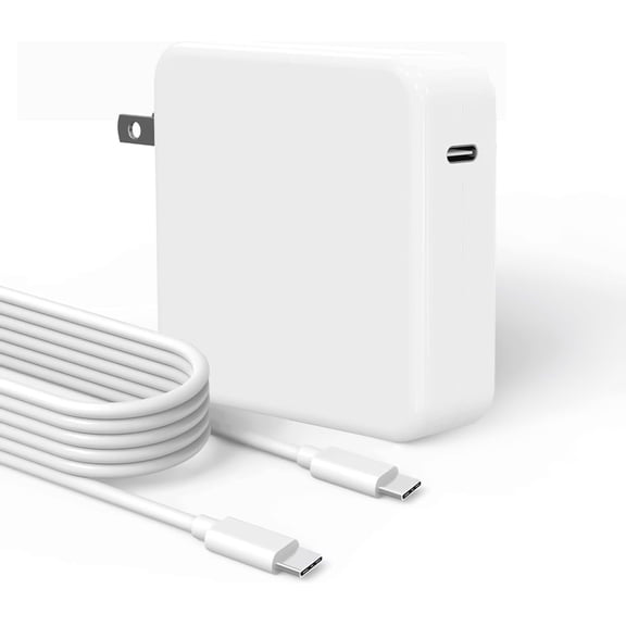 for 100W USB C Charger for MacBook Pro/Air 16" 15" 14" 13", iPad Pro, All USB C Devices, w/6.6ft C-C Cable, Fast Wall Power Adapter