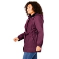 thumbnail image 3 of Woman Within Plus Size Taslon Anorak Jacket With Removable Fleece Lining, 3 of 6