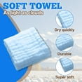thumbnail image 3 of AUQ 5Pcs Wash Cloth,Lightweight Textured Square Face Wash Cloth,Easy-Carry Loop Feature Wash Clothes,Blue,11.81*11.81*0.39in, 3 of 7