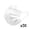 White, variant on 50PCS 3-Ply Disposable Face Masks Adult 3-Layer Protective Non-Woven Melt-Blown Breathable Ear Loop Masks(White-17.5cm)
