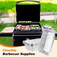 thumbnail image 5 of Uxcell 20-Pack Grill Drip Pans, 10.4 x 6.3 x 2.3 Inch Disposable Aluminium Foil Grease Trays for Barbecues [Silver Tone], 5 of 6