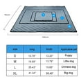 thumbnail image 7 of Walbest Cooling Summer Mat Pad for Dogs Cats Ice Silk Mat Cooling Blanket Cushion for Kennel/Sofa/Bed/Floor/Car Seats Cooling (Coffee, 13.78" x 12.2"inch), 7 of 7