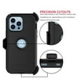 thumbnail image 5 of EBIZCITY Kickstand Silicone Rugged Cel Phone Case for Apple iPhone 14, Black, 5 of 8