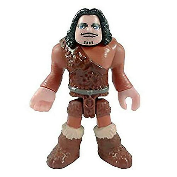 Replacement Figure for Imaginext Ultra T-Rex Ice Dinosaur - DYH07 ~ Caveman with Brown Outfit and Black Hair