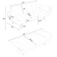 thumbnail image 3 of 57 Inch Beige For Living Area, Comfortable And Soft, Converts To Bed, Multiple Comfort Options, Easy Assembly Required Bed Apartment, Soft Comfortable, Can Transform Into Adjustment, 3 of 5