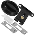 thumbnail image 1 of unbranded Stainless Steel Sliding Door Lock Black Indoor Privacy Lock for Home Use, 1 of 8