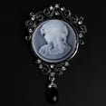 thumbnail image 5 of AOOOWER Antique Cameo Enamel Pin Pendant Lapel Pin Vintage Brooch for Jeans for Jacket B, 5 of 9