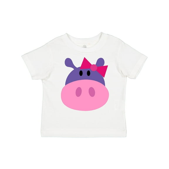 Inktastic Girl Hippo Girls Toddler T-Shirt