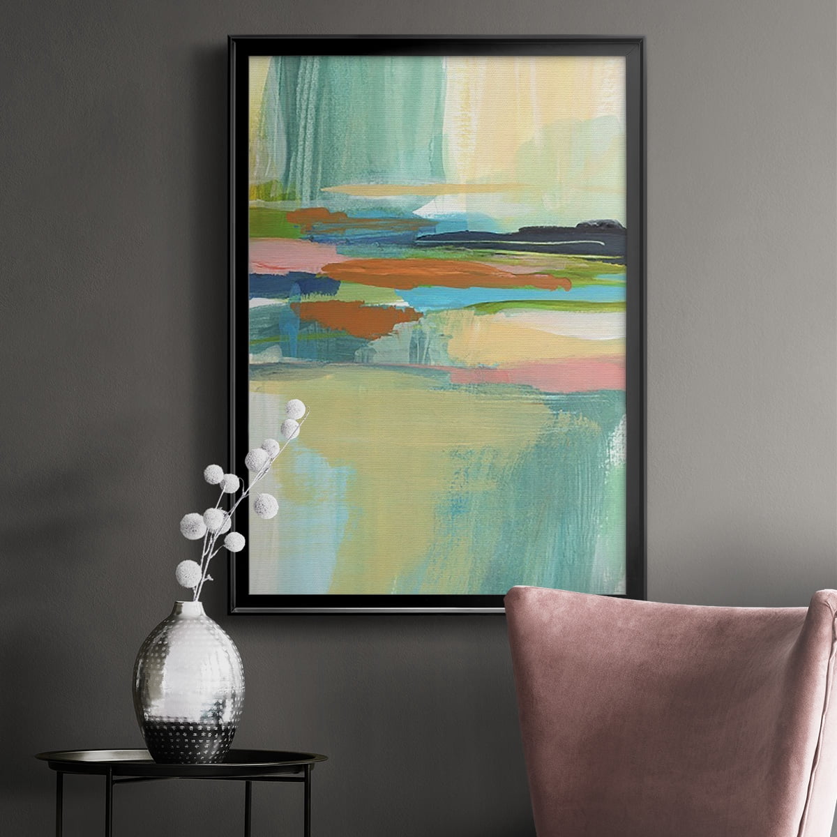 Radiant Horizon I Premium Framed Print, in Gold, Black, or Silver - Ready to Hang