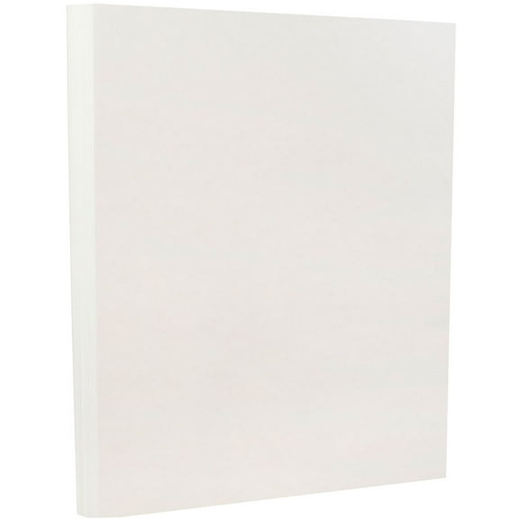 JAM Paper Parchment Cardstock, 8 1/2 x 11, 50 per Pack, 65lb White Recycled