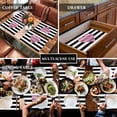 thumbnail image 5 of Valentine''s Day Placemats Set of 4, Heart Design Pattern Placemat for Dining Table Decorations, Cotton Linen Black Stripes Place Mats, Valentines Table Mats for Kitchen Dinner Holiday Party Decor, 5 of 5