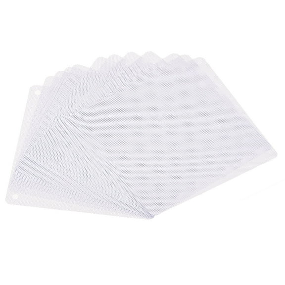 Uxcell 120mm Mesh Dustproof Cover Computer Fan Filter Grills White 12 Pack
