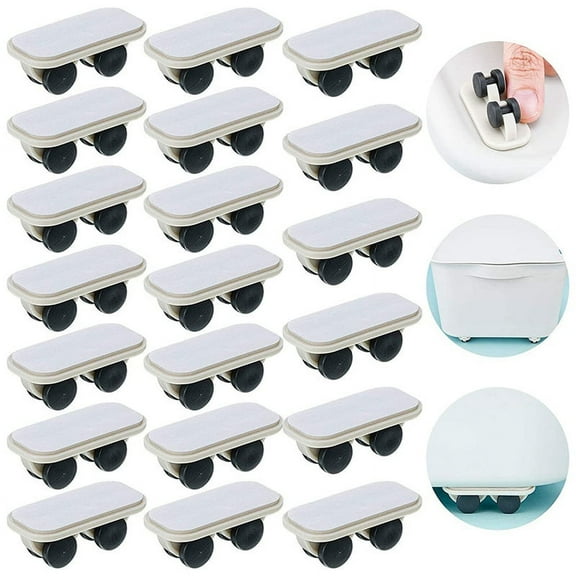 20 Pieces Self Adhesive Wheels Caster Cart on Wheels Boxes Caster