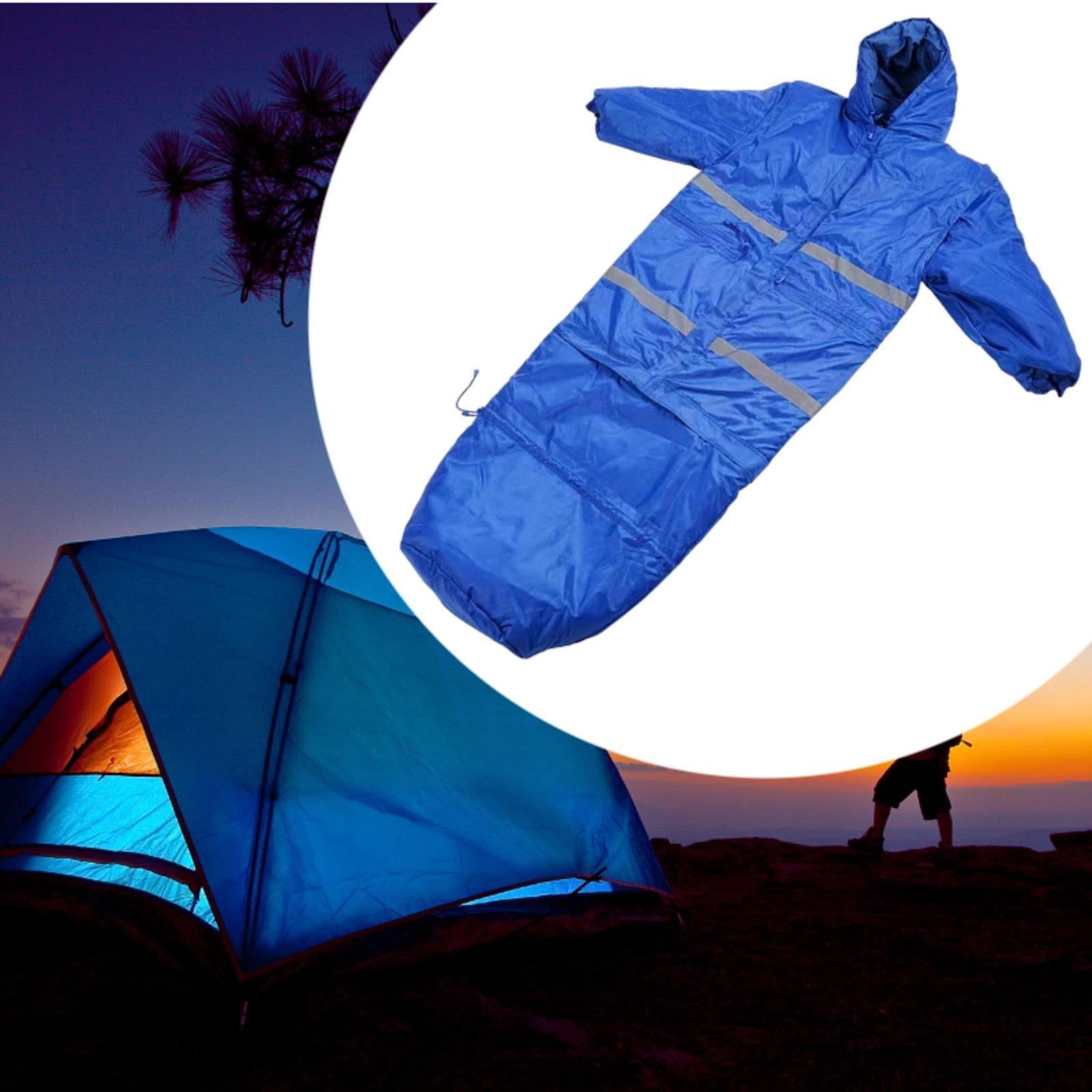 Wswqop Camping Sleeping Bag Outdoor Sleeping Bag Camping Equipment Ultralight Wearable 200 cmx70 cm