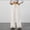 Khaki, variant on BRGZLK Women's Wide Leg Ribbed Knit Pants Solid Color Drawstring Waist Low Rise Casual Pants Straight Leg Pants