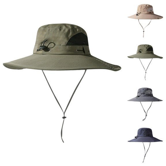 Bucket Hats for Men Women Summer Lightweight Breathable Uv Protection Upf 50  Sun Hats Wide Brim Boonie Hat Fishing Hat