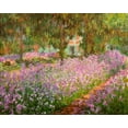 thumbnail image 2 of Monet, Claude 32x26 Black Ornate Wood Framed with Double Matting Museum Art Print Titled - Monets garden at Giverny 1900, 2 of 4