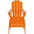 thumbnail image 3 of Ensemble de 2 Pcs Chaise Adirondack Pliante Classique avec Repose-Pieds Ottoman, 3 of 3