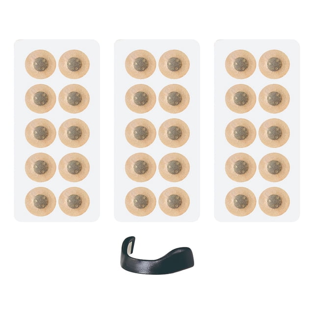 15 Pares Dilatadores Respiración Nasal Magnética para Ronquido (circular) Rojo