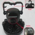 thumbnail image 4 of Bewildely 2 en 1 Linterna LED portátil para acampar con ventilador de techo 18 Linterna LED Ventilador de techo para caminatas al aire libre Pesca Cortes Iluminación y accesorios Bewildely HA019285-00, 4 of 6