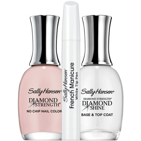 2 Pack - Sally Hansen Diamond Strength French Manicure Pen Kit, Ballet Bare 1 (Best White Polish For French Manicure)