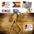 thumbnail image 3 of Rainbow Pride Flag Car Stickers Gay Pride Stickers Love Pride Rainbow Stickers Love Heart Baking Sticker Vinyl Waterproof Windshield Decal Helmet Car Decoration, 3 of 8