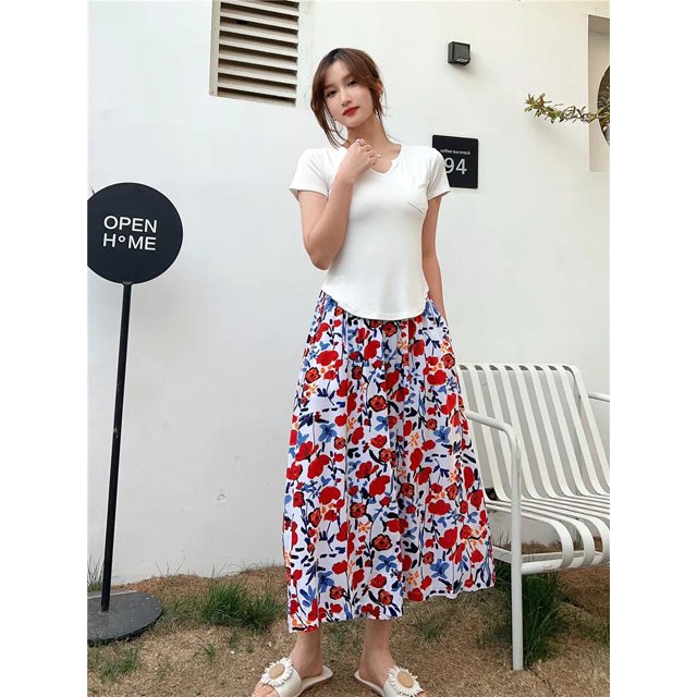Womens Loose Pants Summer Wide Leg Rayon Blend