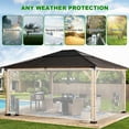 thumbnail image 6 of CJC Clear Tarp with Grommets, 420g/m² Transparent Heavy Duty Waterproof  Tarp Cover with Reinforced Edge and Elastic Rope, MultiPurpose Tarp Sheet Cover for Patio, Porch (6.6' x 9.8'), 6 of 14