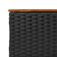 thumbnail image 2 of vidaXL 3 Piece Patio Sofa Set with Cushions Black Poly Rattan, 2 of 10