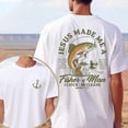 thumbnail image 3 of Jesus Made Me a Fisher of Men T-Shirt – Mark 1:17 Christian Fishing Tee, Faith Fisherman Graphic Shirt, Unisex Religious Gift, 3 of 6