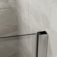thumbnail image 5 of Goodyo 34"x 72"Bifold Frameless Glass Shower Door Combo w/ White Acrylic Shower Base,1/4"Tempered Clear Glass in Chrome Aluminum Finish,Foldable, 5 of 8