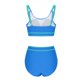 thumbnail image 5 of Conjunto de Bikini de Cintura Alta para Mujeres, Cuello de Bloque de Color U, Bikini sin Espalda Ajustable de Moda, 5 of 7
