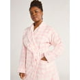 thumbnail image 2 of Joyspun Women's Plush Robe, Sizes S to 3X, 2 of 5