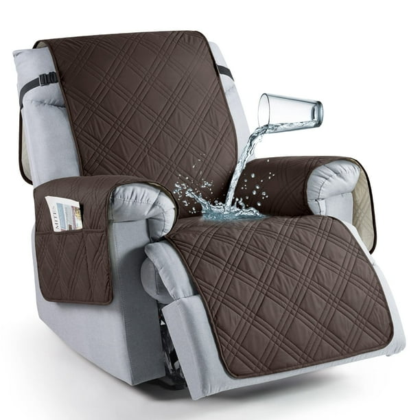 Funda para sillón reclinable TAOCOCO, impermeable, de gran tamaño, color chocolate