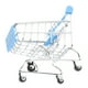 thumbnail image 3 of Mini carrito de compras de metal para supermercado, juguete para mascotas (azul cielo), 3 of 6