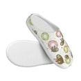 thumbnail image 3 of KLL Donut Sloth Pattern Adult Unisex Cozy Slippers,Fuzzy Slip-on Slippers TPR Sole Slippers Comfort Plush Home Footwear for Indoor & Outdoor-46/47, 3 of 7
